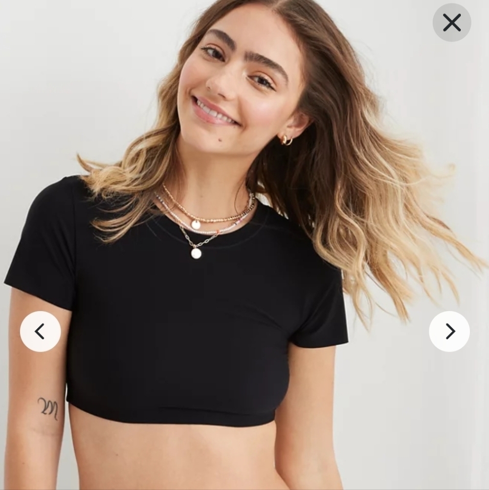 Aerie Smoothez Crop Top Bralette, size medium